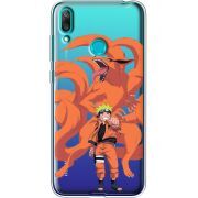 Прозрачный чехол Uprint Huawei Y7 2019 Naruto and Kurama