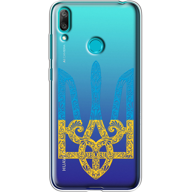 Прозрачный чехол Uprint Huawei Y7 2019 Gold Trident