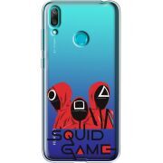Прозрачный чехол Uprint Huawei Y7 2019 siquid game люди в красном