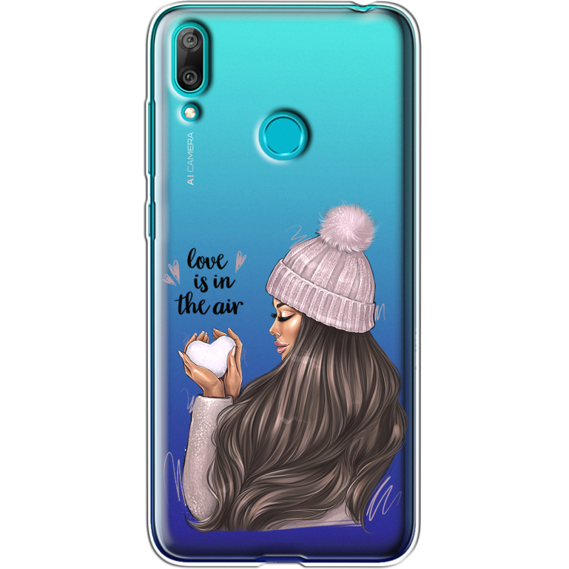 Прозрачный чехол Uprint Huawei Y7 2019 love is in the air