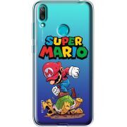 Прозрачный чехол Uprint Huawei Y7 2019 Super Mario