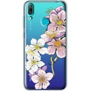 Прозрачный чехол Uprint Huawei Y7 2019 Cherry Blossom