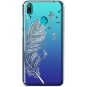 Прозрачный чехол Uprint Huawei Y7 2019 Feather