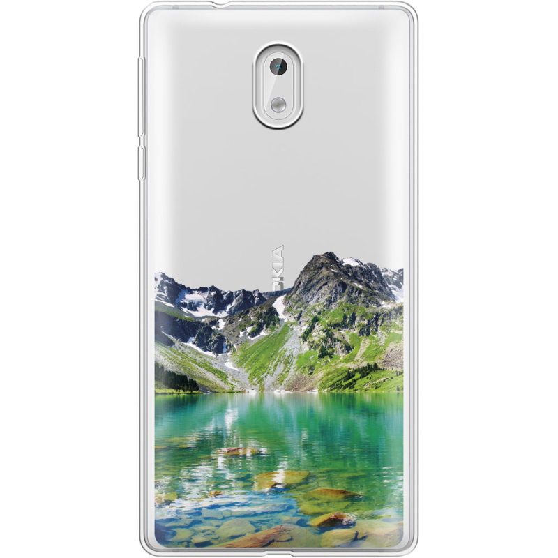 Прозрачный чехол Uprint Nokia 3 Green Mountain