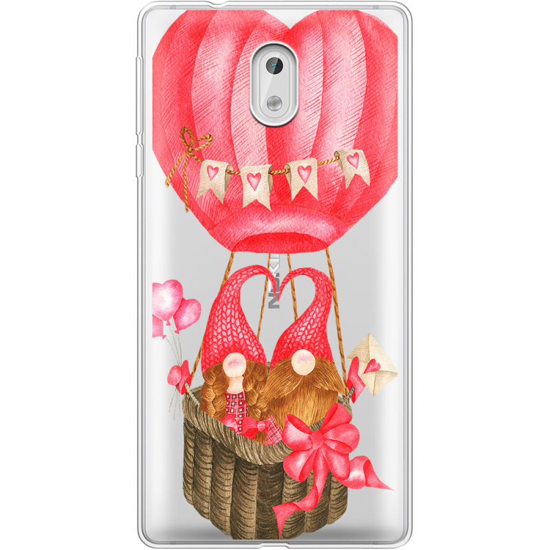 Прозрачный чехол Uprint Nokia 3 Valentine Dwarfs