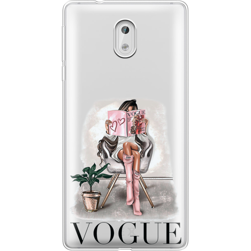 Прозрачный чехол Uprint Nokia 3 VOGUE