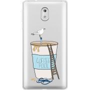 Прозрачный чехол Uprint Nokia 3 Segull in Cofee Pool