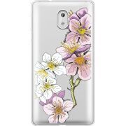 Прозрачный чехол Uprint Nokia 3 Cherry Blossom