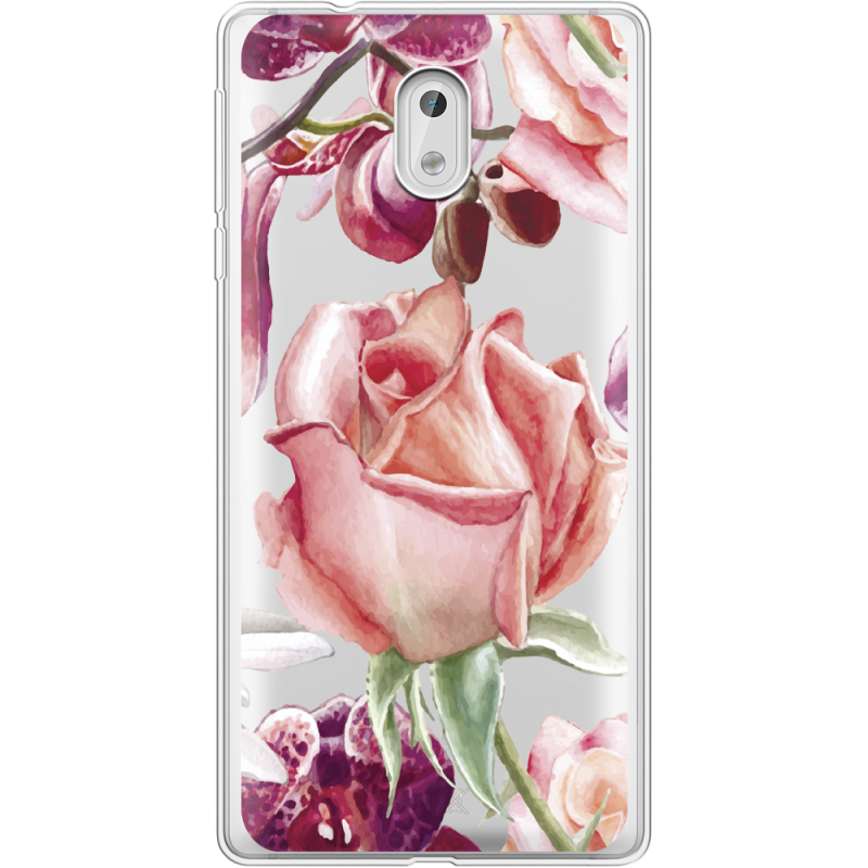 Прозрачный чехол Uprint Nokia 3 Rose