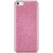 Чехол с блёстками Apple iPhone 5 / 5S / SE Розовый