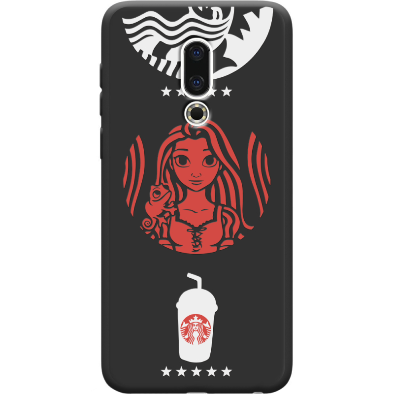 Черный чехол Uprint Meizu 16th RedWhite Coffee