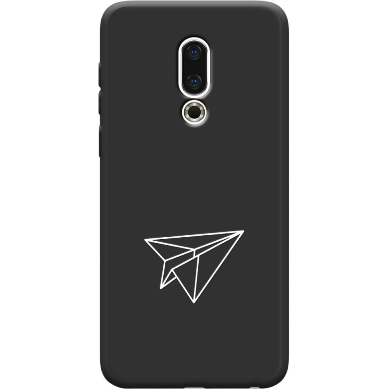 Черный чехол Uprint Meizu 16th Paper Plane