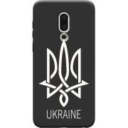 Черный чехол Uprint Meizu 16th Тризуб монограмма ukraine