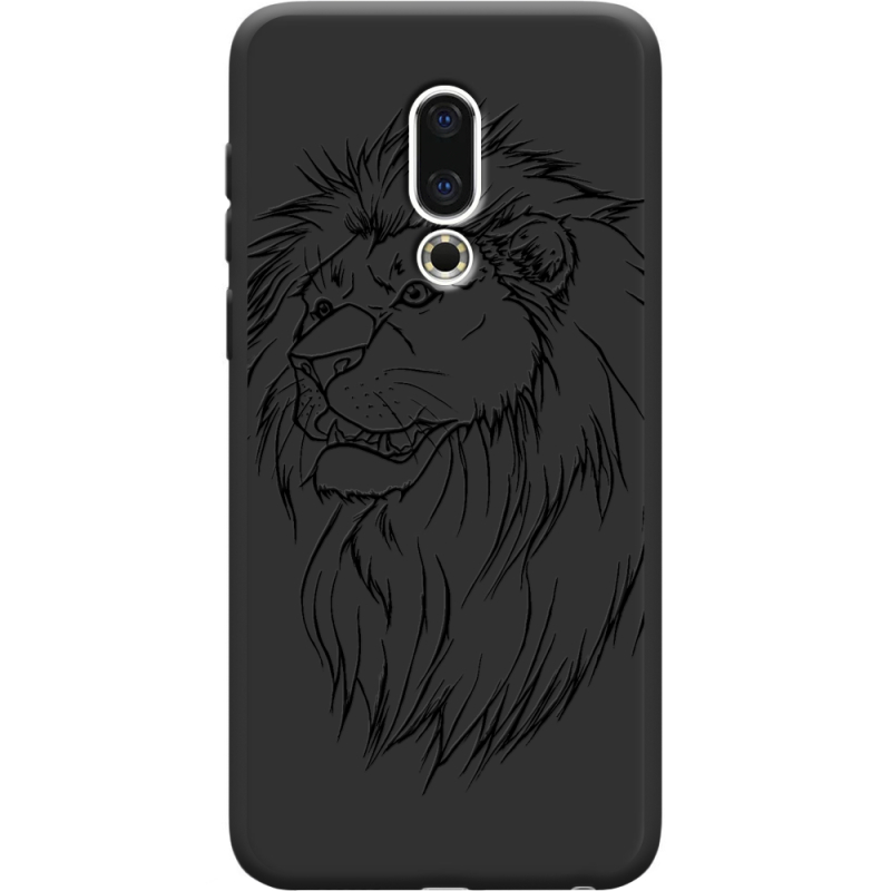 Черный чехол Uprint Meizu 16th Lion