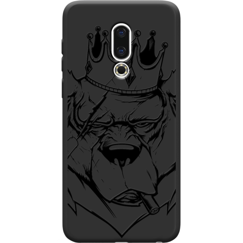 Черный чехол Uprint Meizu 16th Bear King