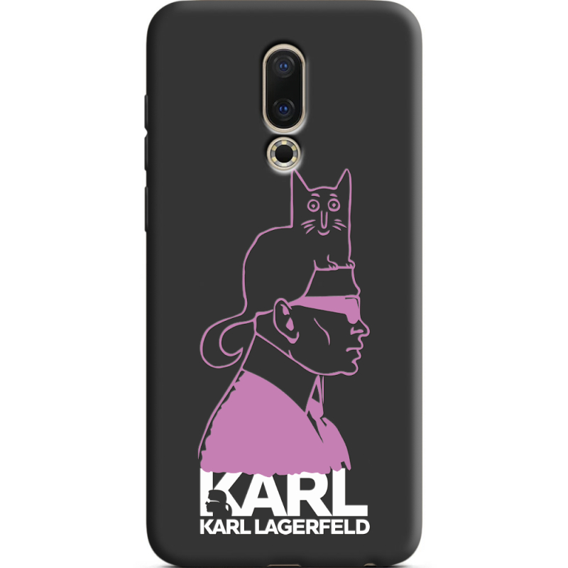 Черный чехол Uprint Meizu 16 Pink Karl