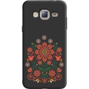 Черный чехол Uprint Samsung J320 Galaxy J3 Ukrainian Ornament