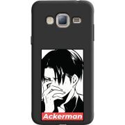 Черный чехол Uprint Samsung J320 Galaxy J3 Attack On Titan - Ackerman