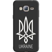 Черный чехол Uprint Samsung J320 Galaxy J3 Тризуб монограмма ukraine