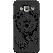Черный чехол Uprint Samsung J320 Galaxy J3 Grizzly Bear