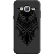 Черный чехол Uprint Samsung J320 Galaxy J3 Owl