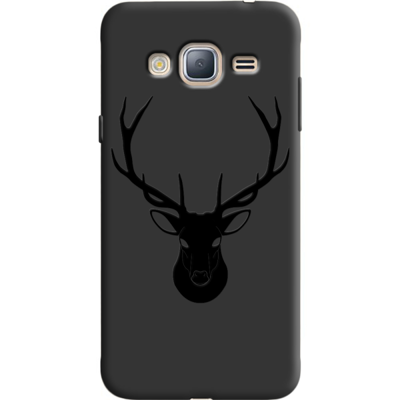 Черный чехол Uprint Samsung J320 Galaxy J3 Deer