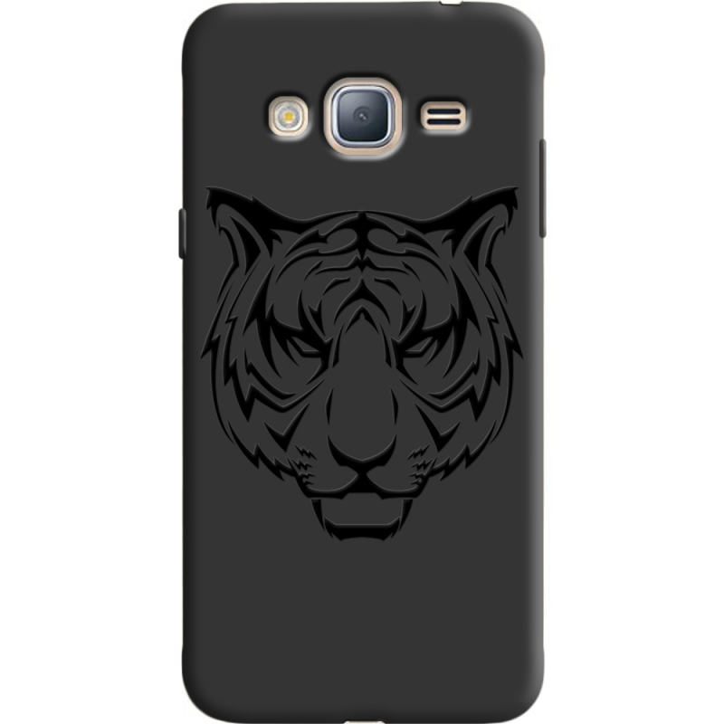 Черный чехол Uprint Samsung J320 Galaxy J3 Tiger