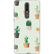 Чехол Uprint Nokia 3.1 Plus L-green Cacti