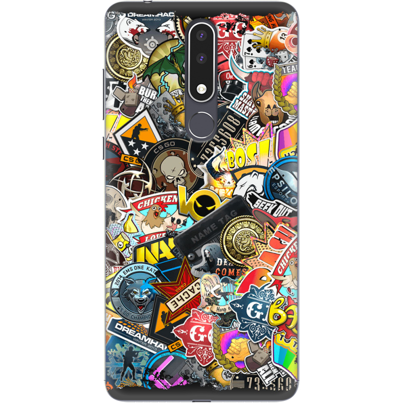 Чехол Uprint Nokia 3.1 Plus CS:Go Stickerbombing