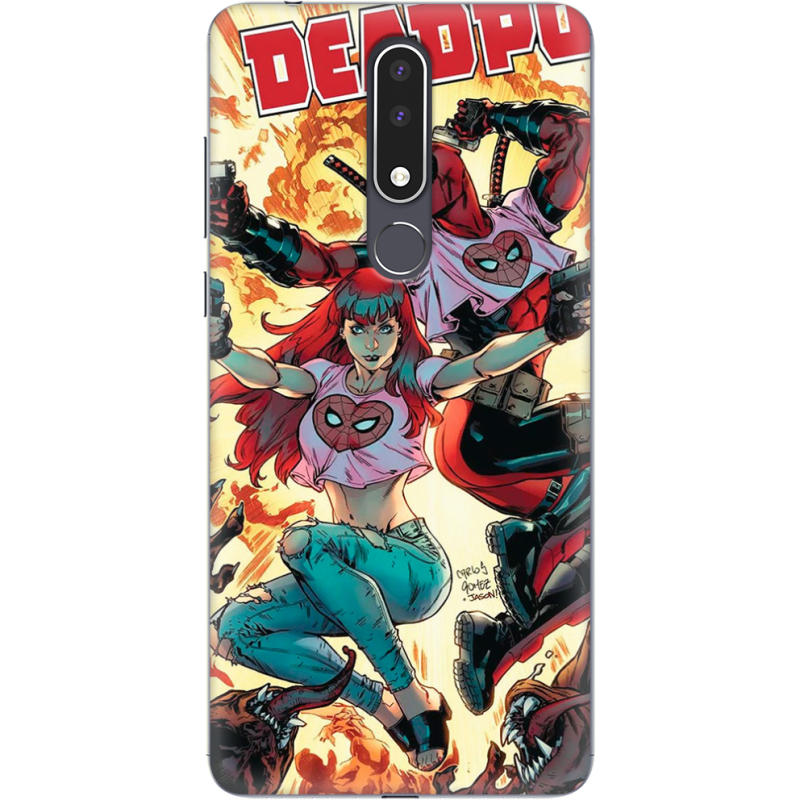 Чехол Uprint Nokia 3.1 Plus Deadpool and Mary Jane