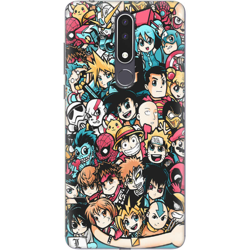 Чехол Uprint Nokia 3.1 Plus Anime Stickers