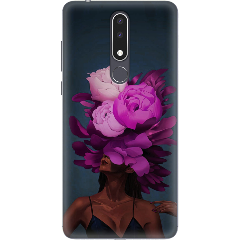 Чехол Uprint Nokia 3.1 Plus Exquisite Purple Flowers