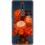 Чехол Uprint Nokia 3.1 Plus Exquisite Orange Flowers