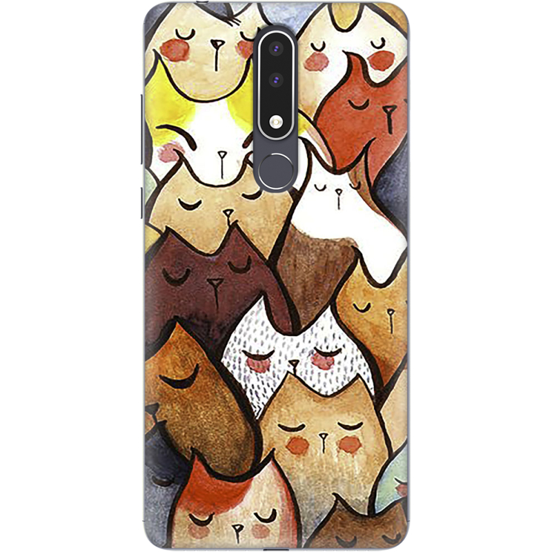 Чехол Uprint Nokia 3.1 Plus Sleepy Cats