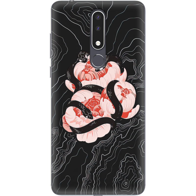 Чехол Uprint Nokia 3.1 Plus Snake Rose