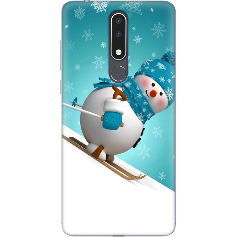Чехол Uprint Nokia 3.1 Plus Skier Snowman