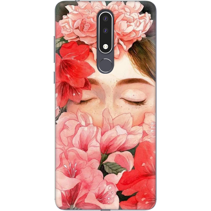 Чехол Uprint Nokia 3.1 Plus Girl in Flowers