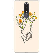 Чехол Uprint Nokia 3.1 Plus Flower Hands