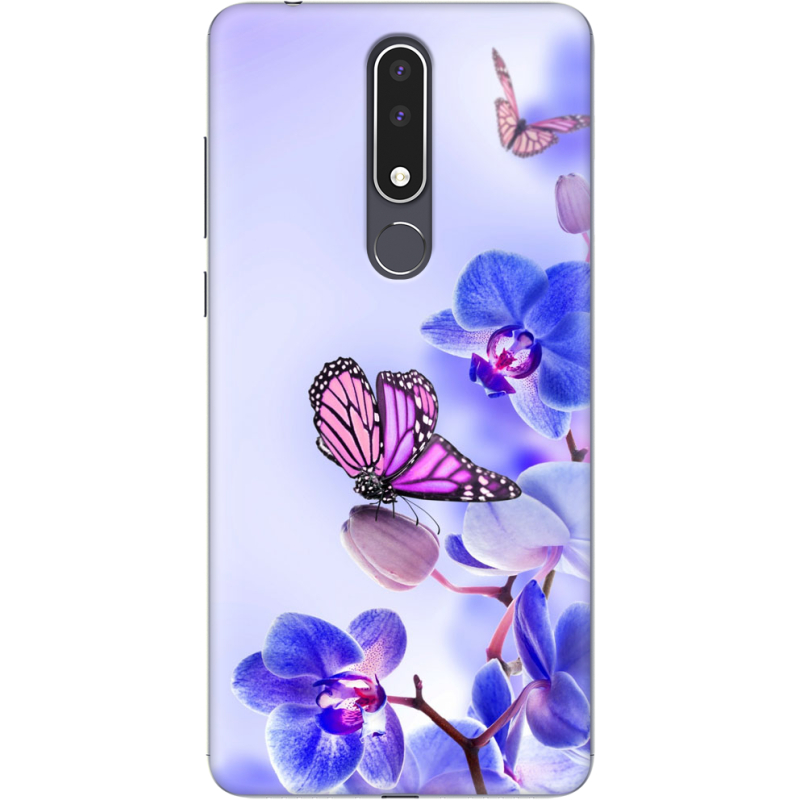 Чехол Uprint Nokia 3.1 Plus Orchids and Butterflies