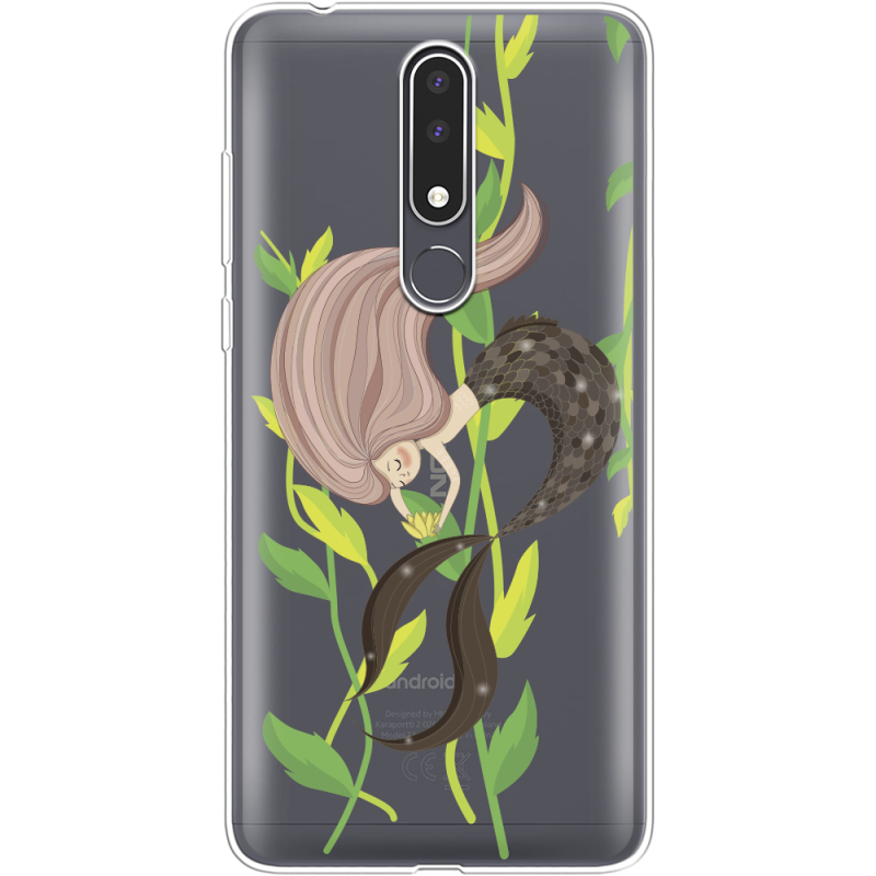 Прозрачный чехол Uprint Nokia 3.1 Plus Cute Mermaid