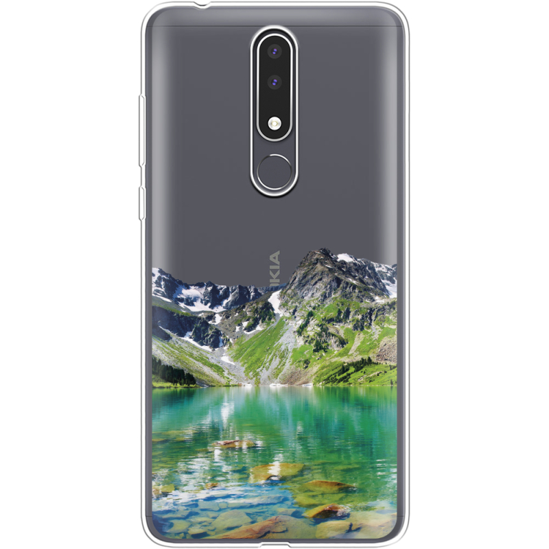 Прозрачный чехол Uprint Nokia 3.1 Plus Green Mountain