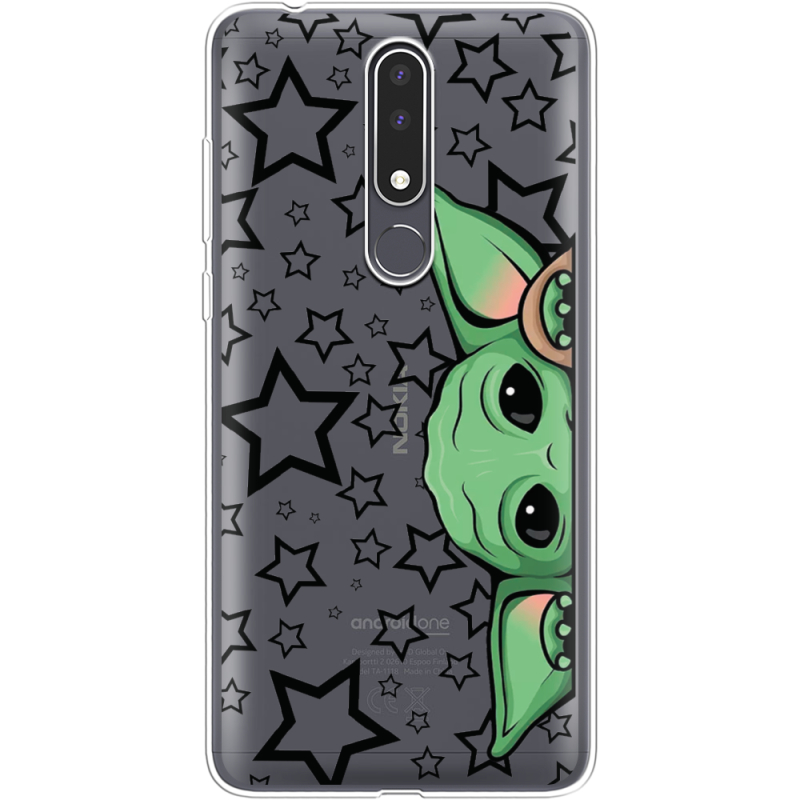 Прозрачный чехол Uprint Nokia 3.1 Plus Baby Yoda