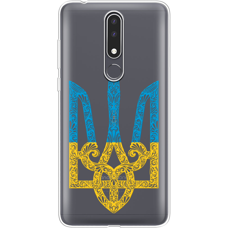 Прозрачный чехол Uprint Nokia 3.1 Plus Gold Trident