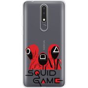 Прозрачный чехол Uprint Nokia 3.1 Plus siquid game люди в красном