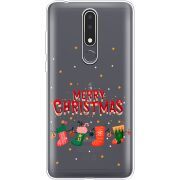 Прозрачный чехол Uprint Nokia 3.1 Plus Merry Christmas
