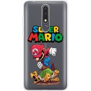 Прозрачный чехол Uprint Nokia 3.1 Plus Super Mario