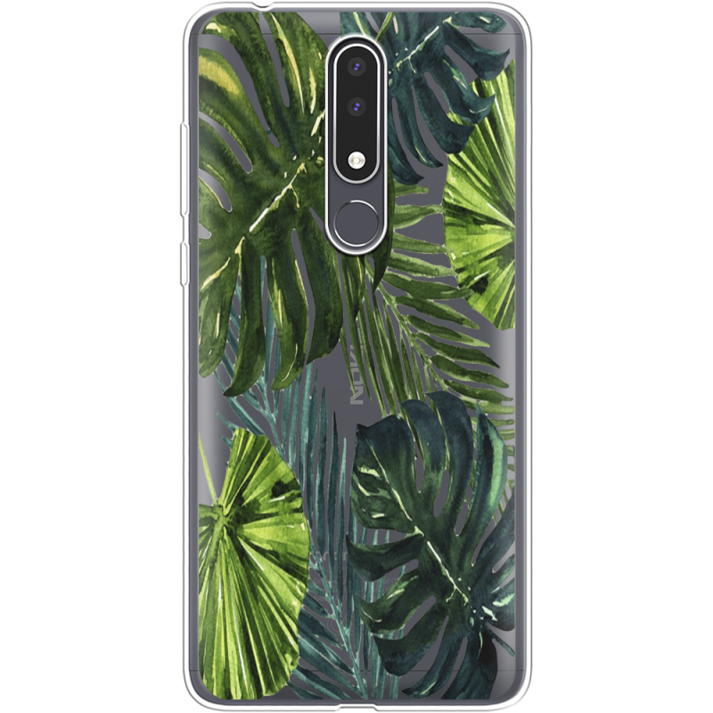 Прозрачный чехол Uprint Nokia 3.1 Plus Palm Tree