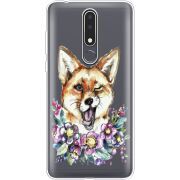 Прозрачный чехол Uprint Nokia 3.1 Plus Winking Fox