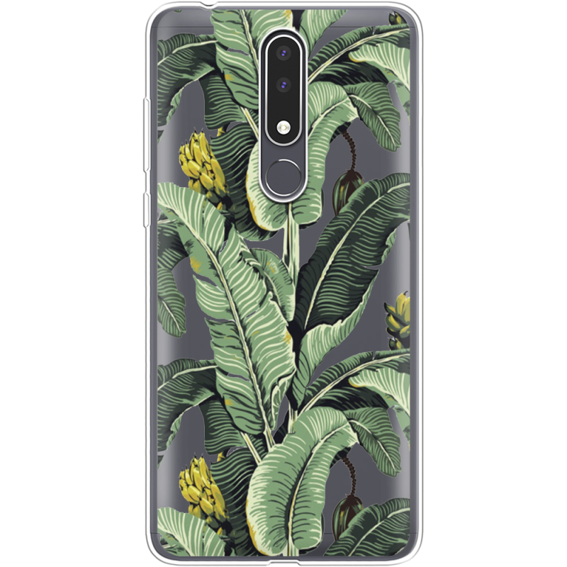 Прозрачный чехол Uprint Nokia 3.1 Plus Banana Leaves