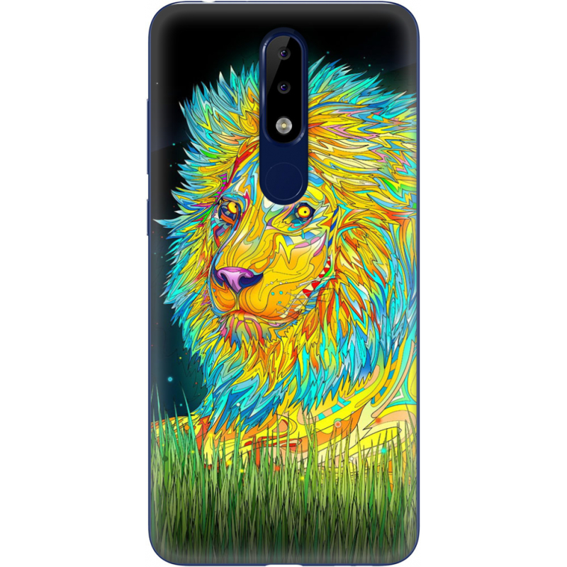 Чехол Uprint Nokia 5.1 Plus Moonlight Lion